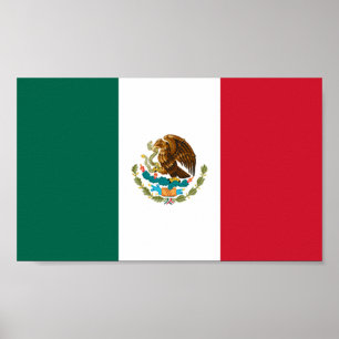 Flagge Mexikos Poster