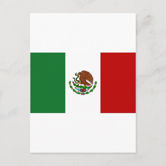 Flagge Mexikos Postkarte (Vorderseite)