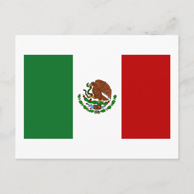 Flagge Mexikos Postkarte (Vorderseite)