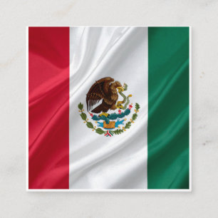 Flagge Mexikos Quadratische Visitenkarte