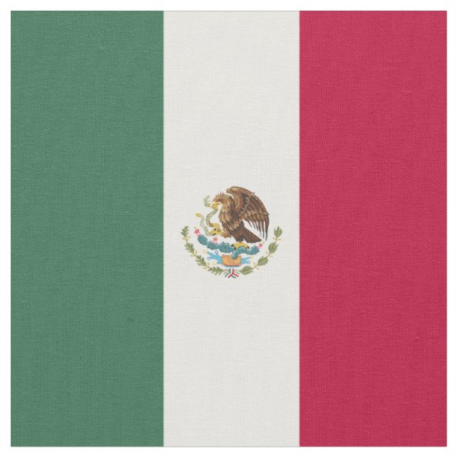 Flagge Mexikos Stoff (Nahaufnahme)
