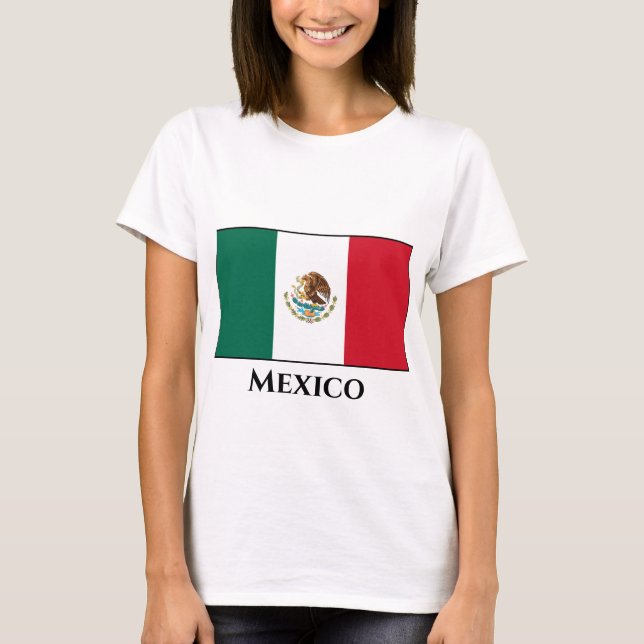 Flagge Mexikos T-Shirt (Vorderseite)