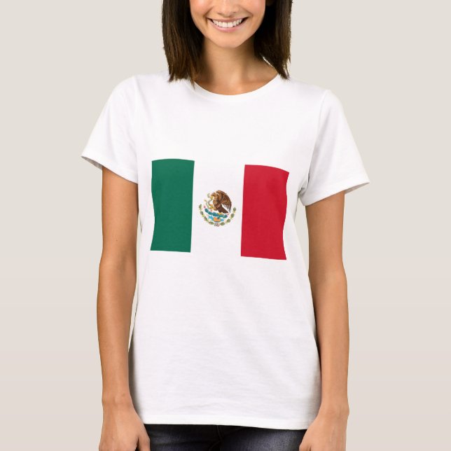Flagge Mexikos T-Shirt (Vorderseite)