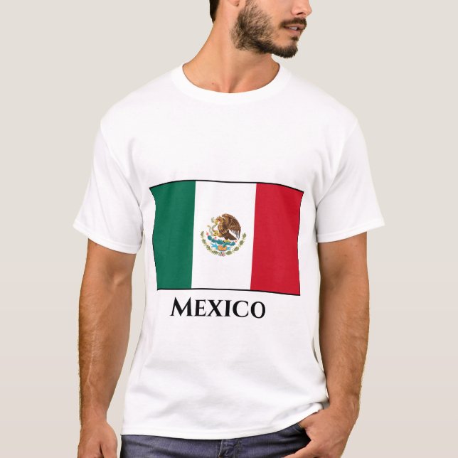 Flagge Mexikos T-Shirt (Vorderseite)