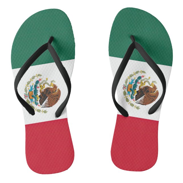 Flagge Mexikos Tricolore Flip Flops (Fußbett)