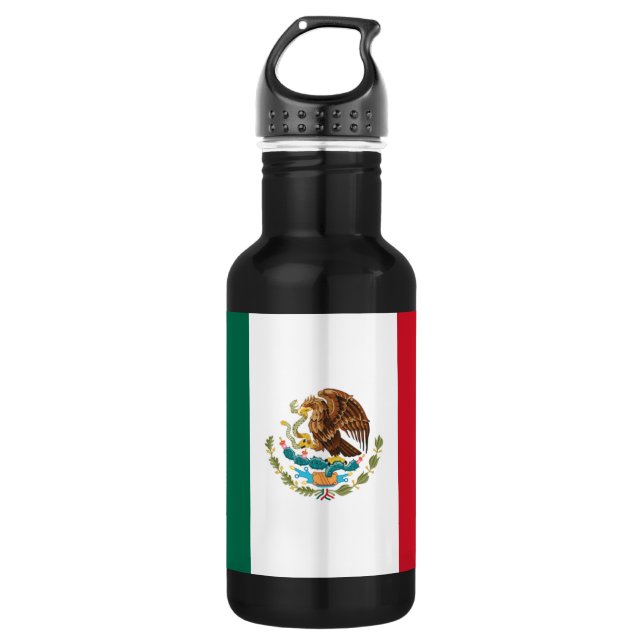 Flagge Mexikos Trinkflasche (Vorderseite)