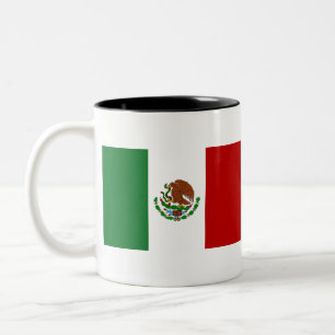 Flagge Mexikos Zweifarbige Tasse