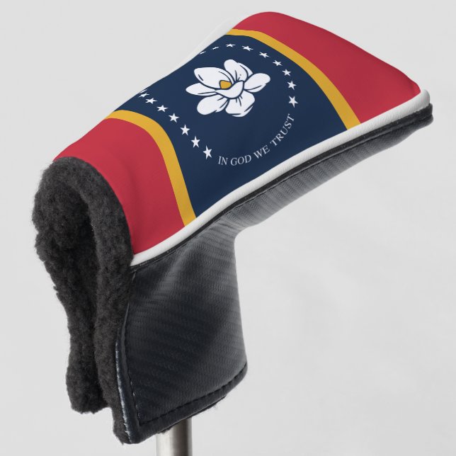 Flagge Mississippi Golf Headcover (3/4 Vorderseite)