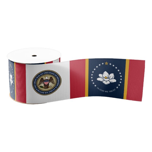 Flagge Mississippi Ripsband (Spule)