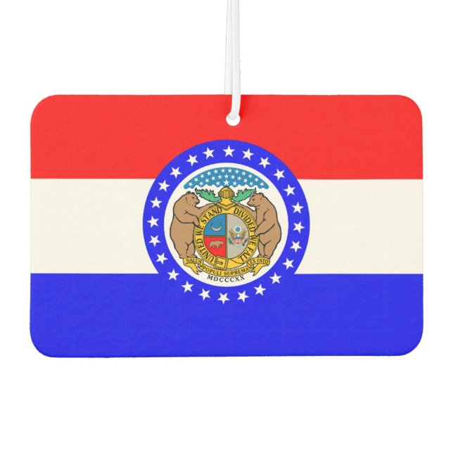Flagge Missouri Autolufterfrischer (Vorderseite)