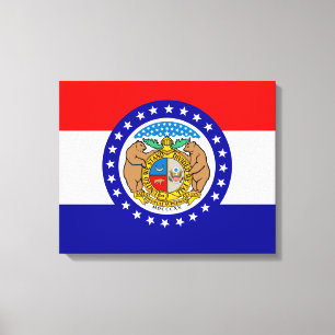 Flagge Missouri Leinwanddruck