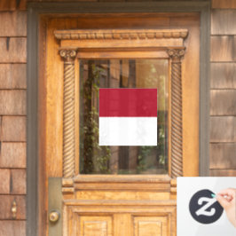 Flagge Monaco Fensteraufkleber