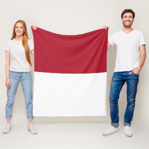 Flagge Monaco Fleecedecke