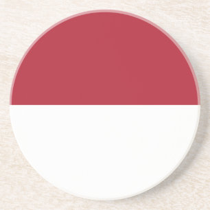 Flagge Monaco Getränkeuntersetzer