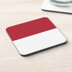 Flagge Monaco Getränkeuntersetzer