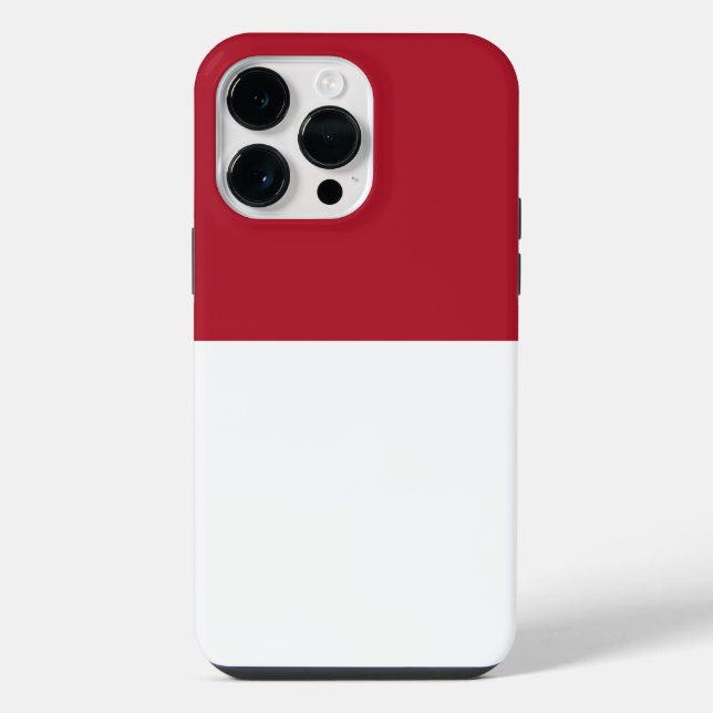 Flagge Monaco iPhone Hülle (Rückseite)