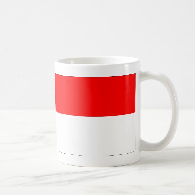 Flagge Monaco Kaffeetasse (Rechts)