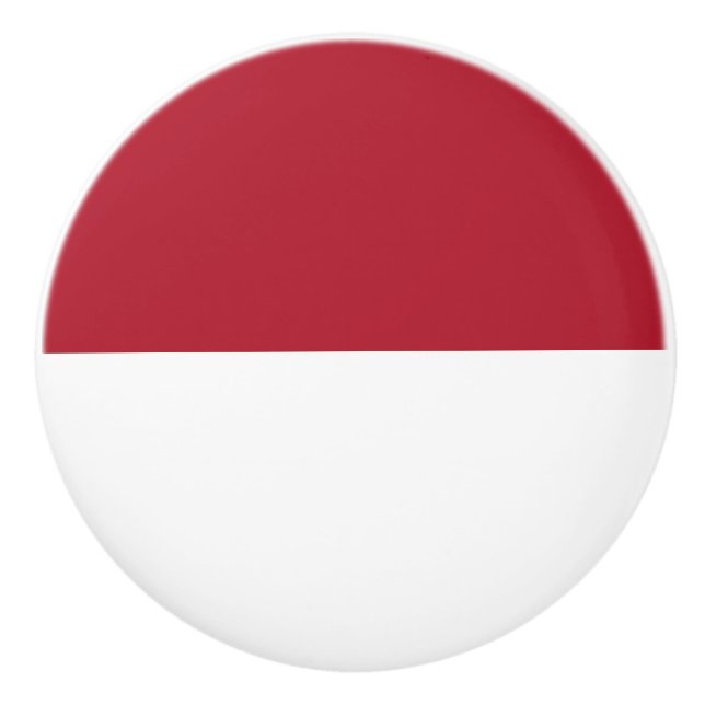 Flagge Monaco Keramikknauf (Vorderseite)