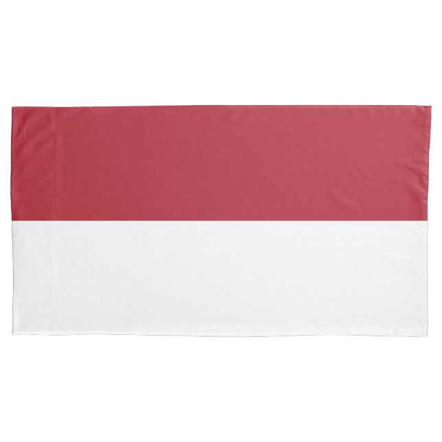 Flagge Monaco Kissenbezug (Vorderseite)