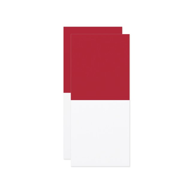 Flagge Monaco Menükarte (Vorderseite/Rückseite Beispiel)