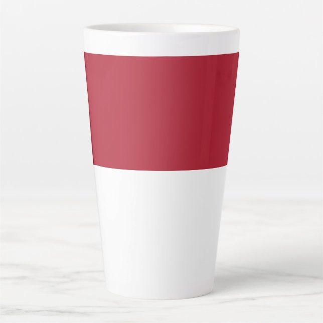 Flagge Monaco Milchtasse (Vorderseite)