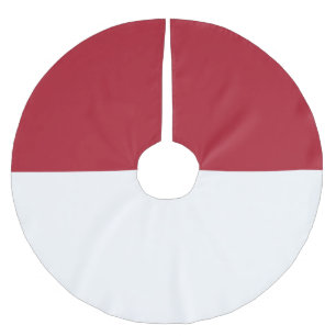 Flagge Monaco Polyester Weihnachtsbaumdecke