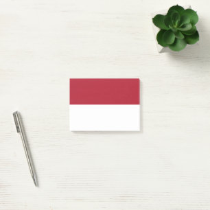 Flagge Monaco Post-it Klebezettel