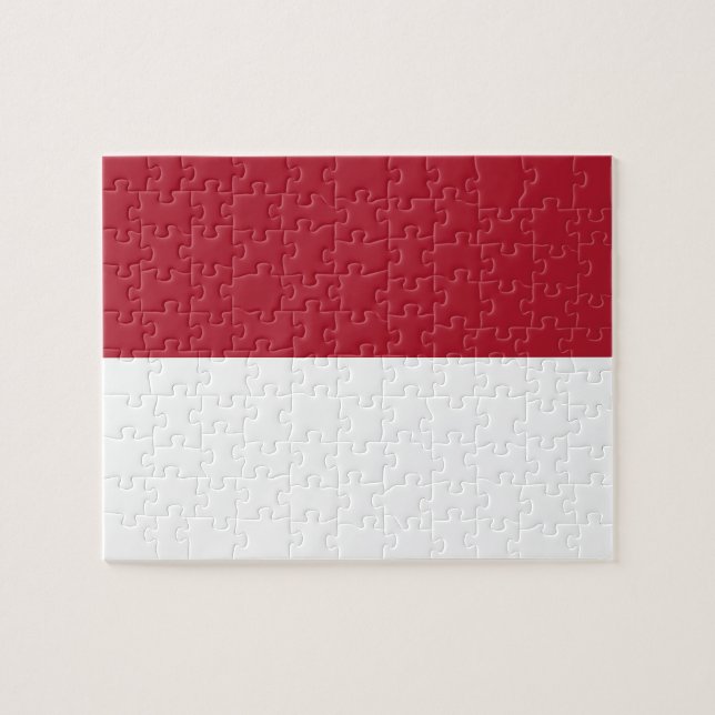 Flagge Monaco Puzzle (Horizontal)