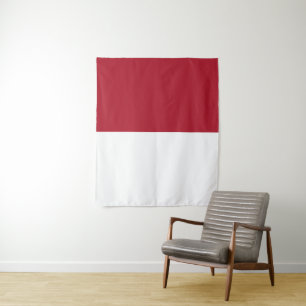 Flagge Monaco Wandteppich