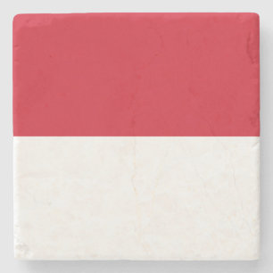 Flagge Monacos Steinuntersetzer