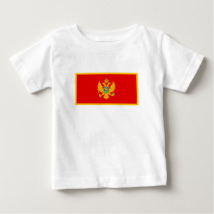 Flagge Montenegros Baby T-shirt