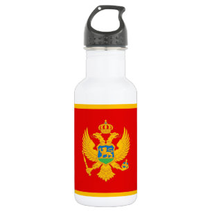 Flagge Montenegros Edelstahlflasche