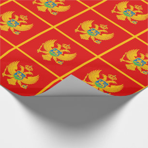 Flagge Montenegros Geschenkpapier