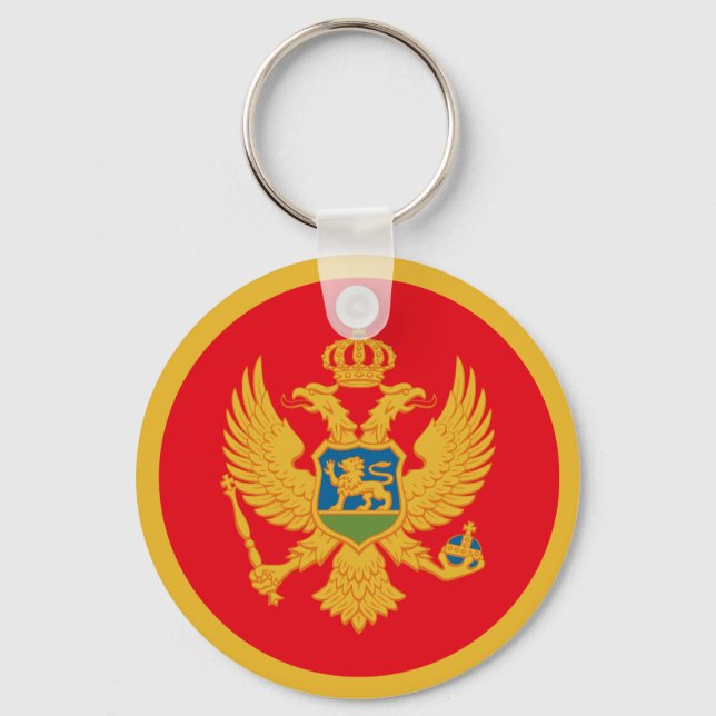 Flagge Montenegros Schlüsselanhänger (Vorderseite)