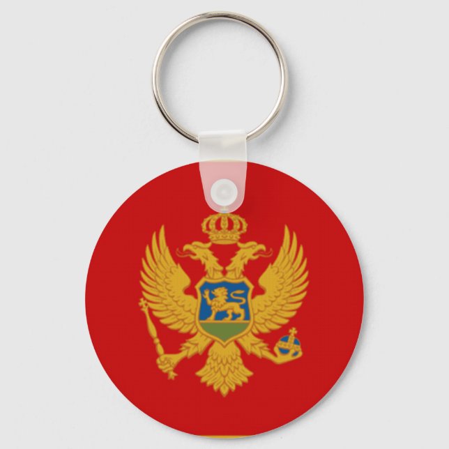 Flagge Montenegros Schlüsselanhänger (Vorderseite)