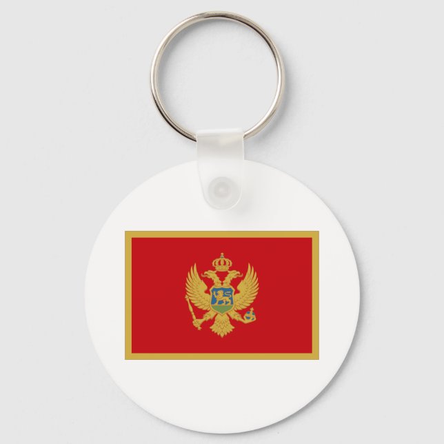 Flagge Montenegros Schlüsselanhänger (Vorderseite)