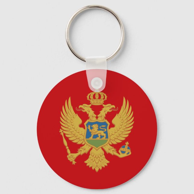 Flagge Montenegros Schlüsselanhänger (Vorderseite)