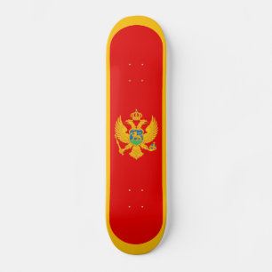 Flagge Montenegros Skateboard