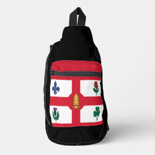 Flagge Montreals, Quebec Crossbody Bag