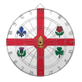 Flagge Montreals (Quebec, Kanada) Dartscheibe