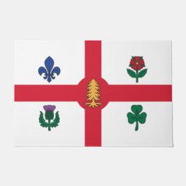 Flagge Montreals (Quebec, Kanada) Fußmatte