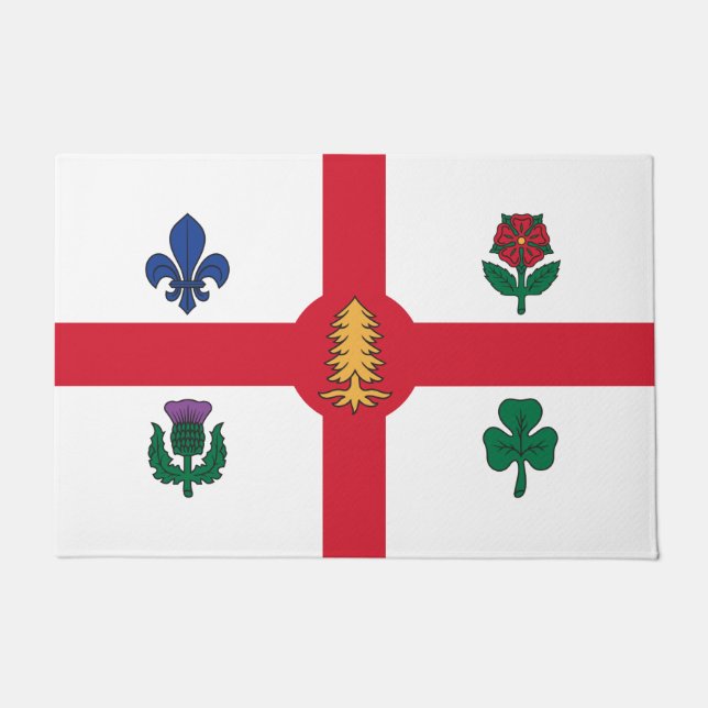 Flagge Montreals (Quebec, Kanada) Fußmatte (Vorderseite)