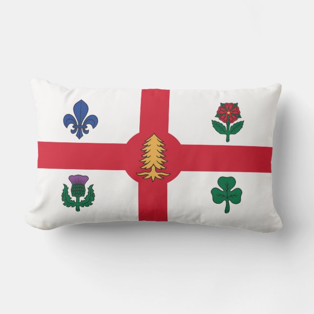 Flagge Montreals (Quebec, Kanada) Lendenkissen (Vorderseite)