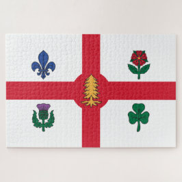 Flagge Montreals (Quebec, Kanada) Puzzle