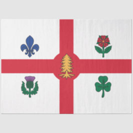 Flagge Montreals (Quebec, Kanada) Seidenpapier