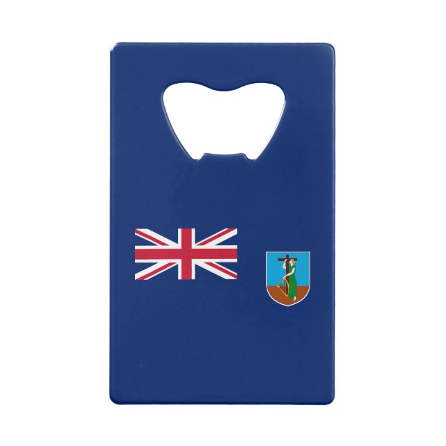 Flagge Montserrat Geldbeutel Flaschenöffner (Vorderseite)