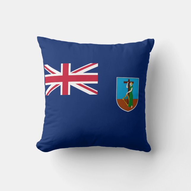 Flagge Montserrat Kissen (Vorderseite)