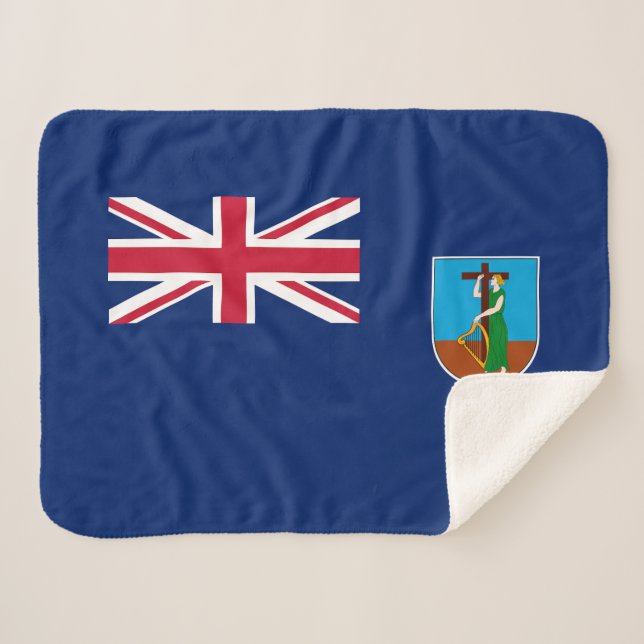 Flagge Montserrat Sherpadecke (Vorderseite (Horizontal))
