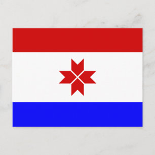 Flagge Mordowiens Postkarte