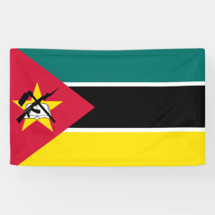 Flagge Mosambiks (Nationalflagge) (Afrika) Banner